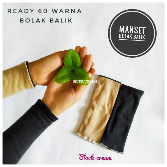 ECER MANSET BOLAK BALIK 60 WARNA BAHAN KAOS RIB