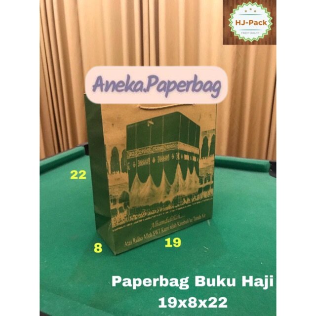 

Paperbag Paper Bag Haji 19x8x22 Motif Tas Kertas Shopping Bag Goodie bag Terlaris