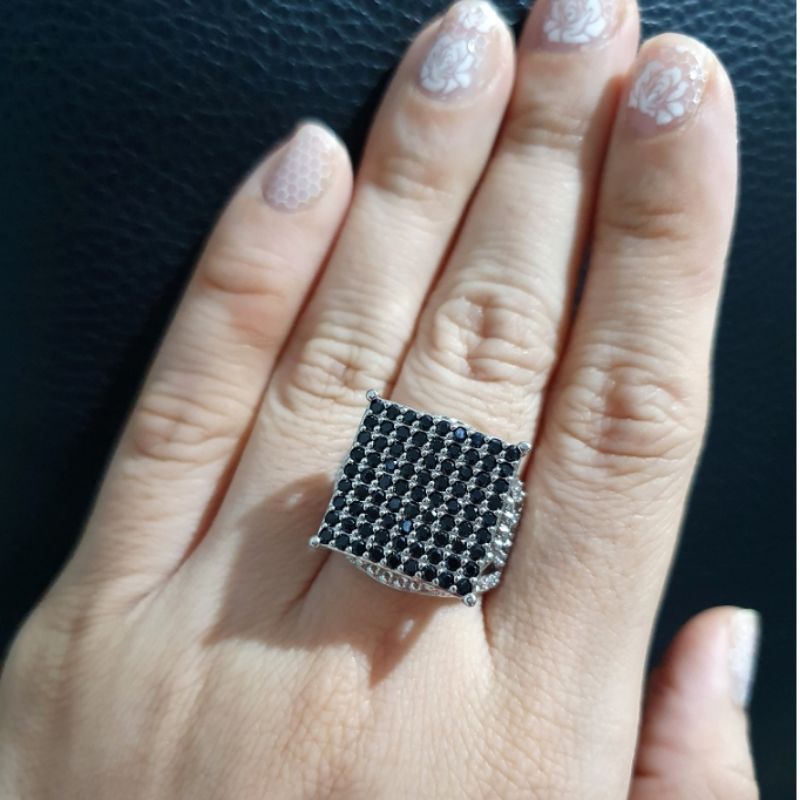 Cincin Zircon Premium Quality Lapis emas Premium Quality Anti karat anti alergi Mata kilau ml092