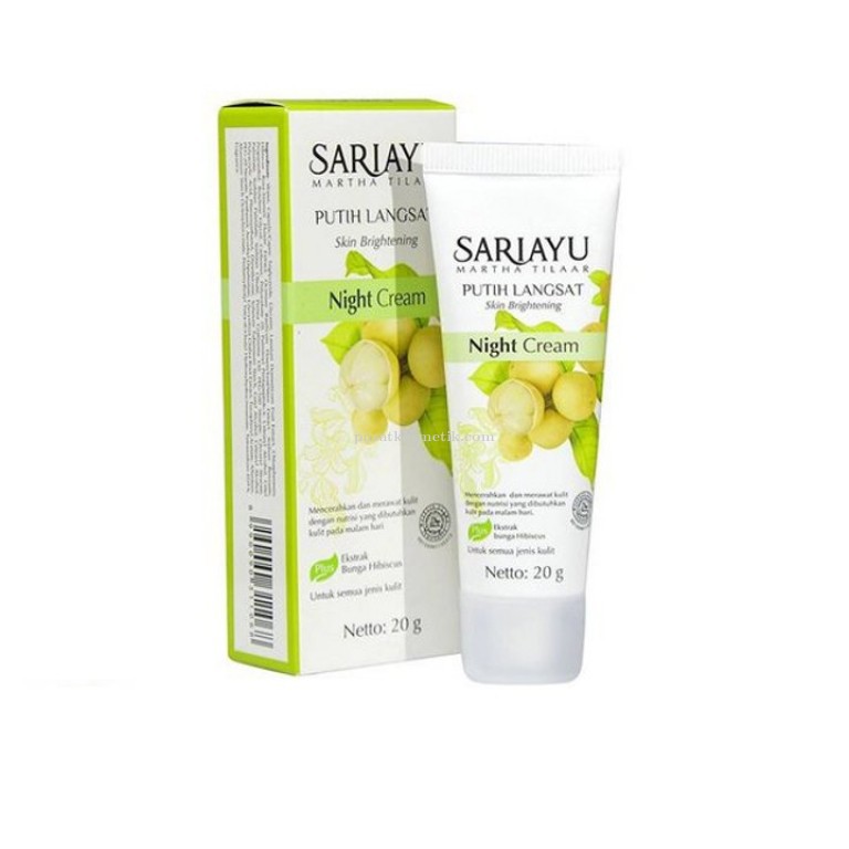 Sariayu Bright Skin Putih Langsat Night Cream - 20ml