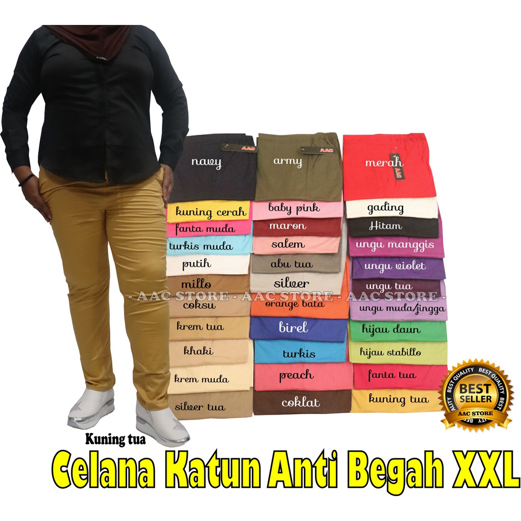 Celana Katun Panjang, Celana Anti Begah XXL