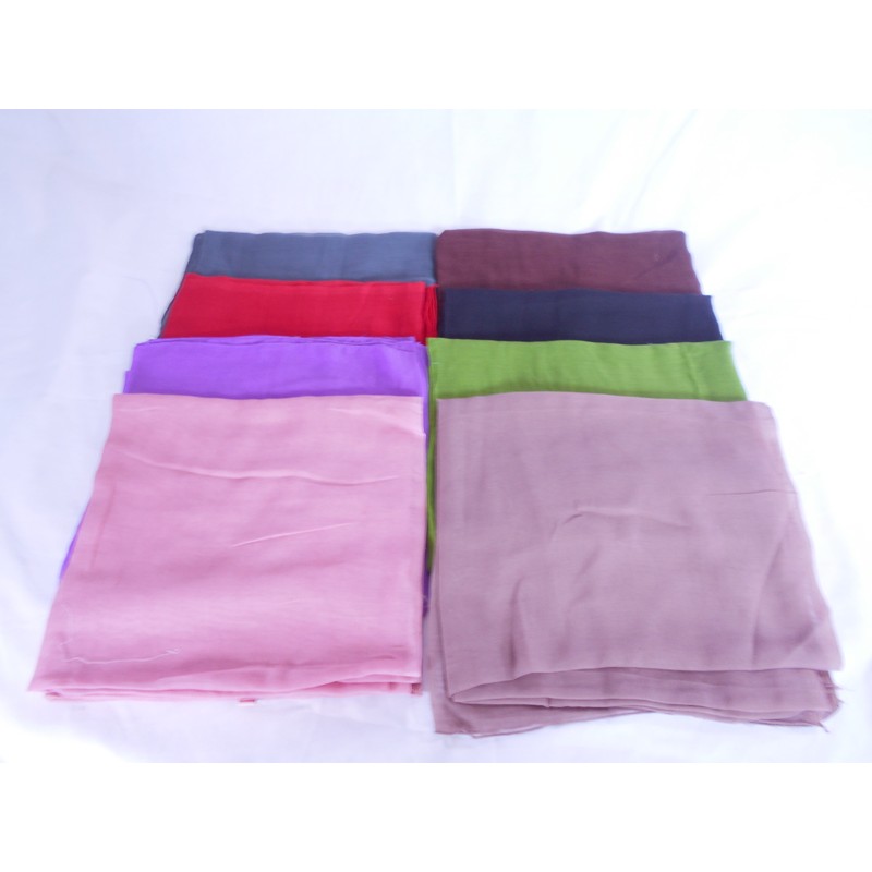 Kerudung Jilbab Segiempat Paris Polos - Grosir Haji dan Umroh