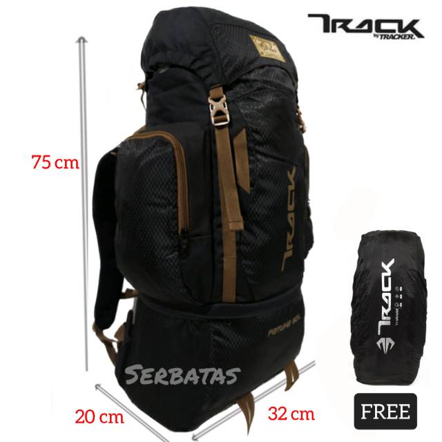 Tas gunung tracker 80 Liter hiking camping tas outdoor Patuha series