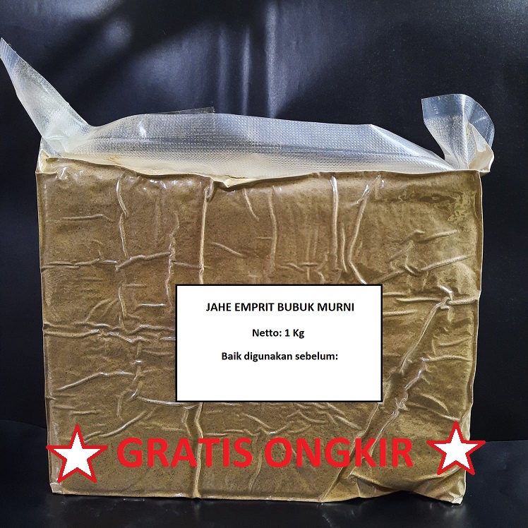 

Jahe Emprit Serbuk 1Kg / Jahe emprit bubuk 1kg Murni Tanpa Gula