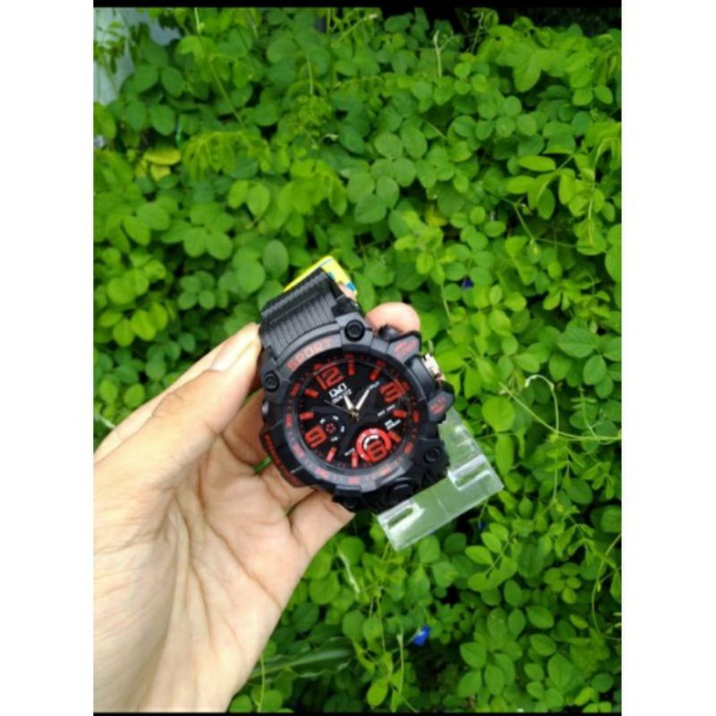 JAM TANGAN PRIA SPORT Q&O TALI RUBBER