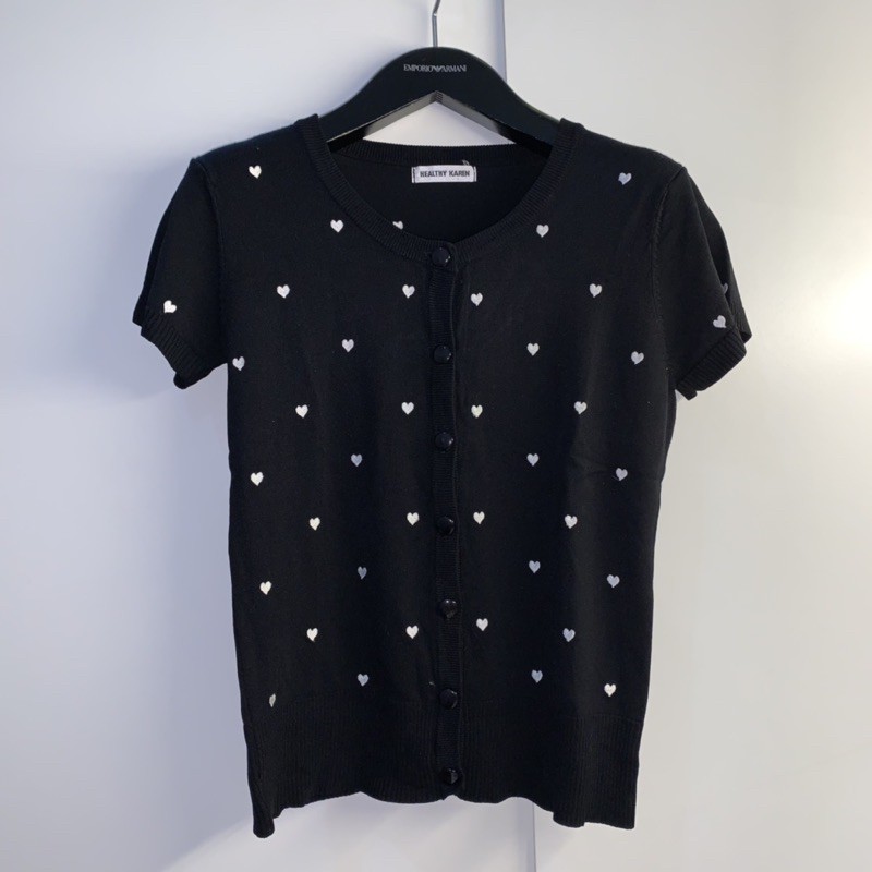 healty karen buttoned top