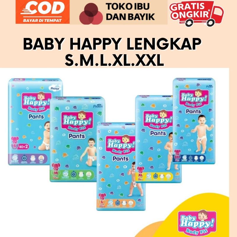 Baby Happy Diapers S40 M34 L30 XL26 XXL24