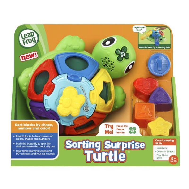 LEAPFROG SORTING SURPRISE TURTLE ORIGINAL MAINAN EDUKASI ANAK