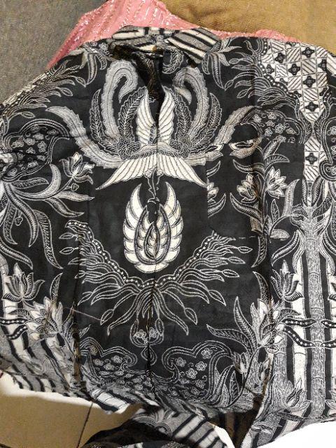 Zola_batik Batik Couple Kebaya Brokat Susun Pinguin Motif Tile Annabel Pinguin