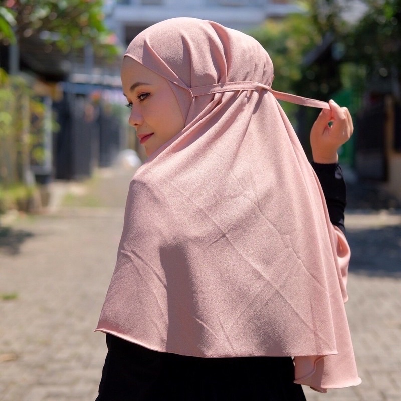 Bergo Maryam Diamond Dusty Pink Bergo Maryam Non Pet Bergo Maryam Dusty Pink
