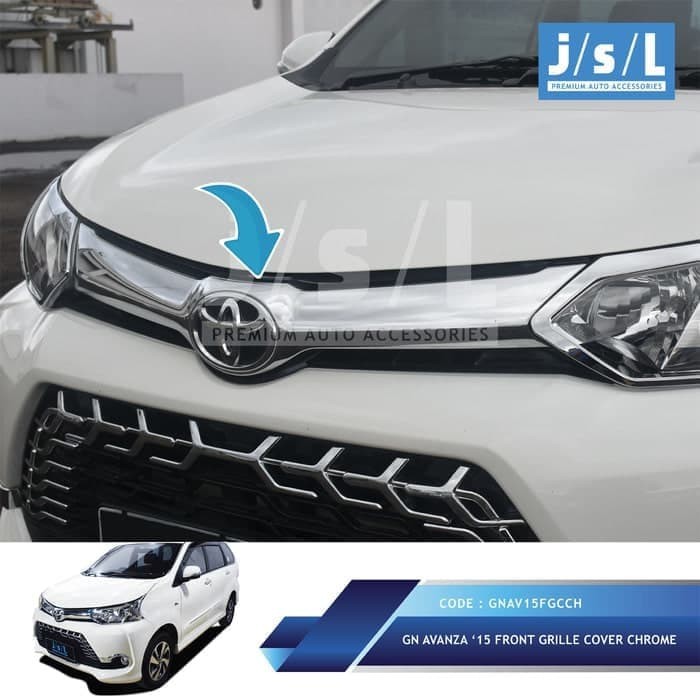 AKSESORIS MOBIL Grand New Avanza Xenia 2015 Hood Molding Cover Grill