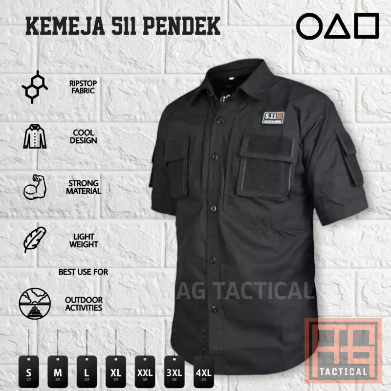 kemeja 511  lengan pendek/pakaian kerja/pakaian outdor