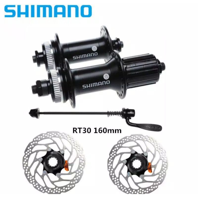 Hub freehub Shimano RM-35 H-32 Hole komplit rotor, cakram dan Pengunci
