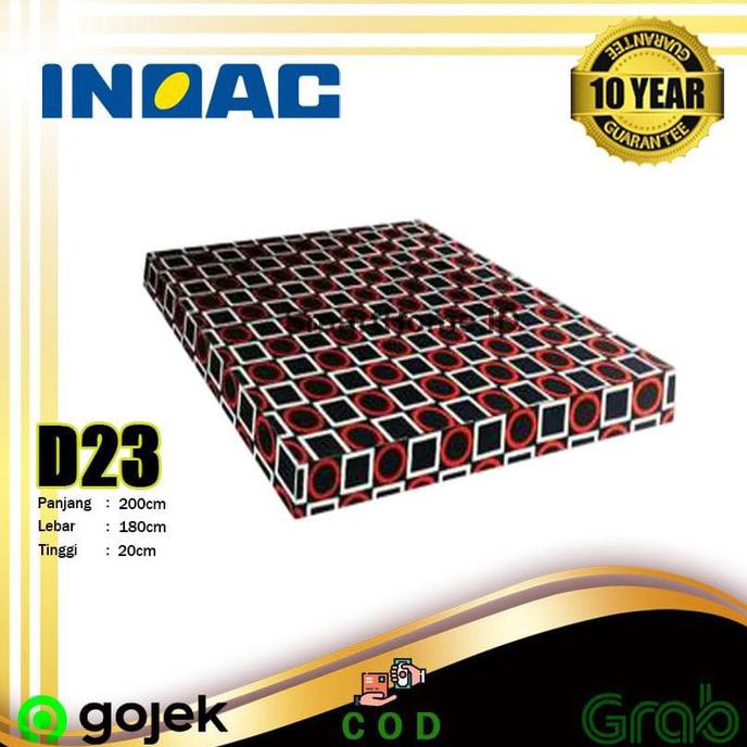 Kasur Busa Inoac 180X200X20-Kasur Busa Inoac D23-Inoac Garansi 10Th Mallbedok