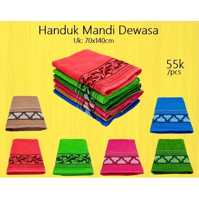 Handuk Mandi Dewasa Uk. 70x140cm