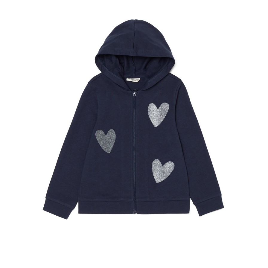 Diskon                           Jaket Anak Perempuan Brand Italy OVS Import Zip Hoodie Girl Love