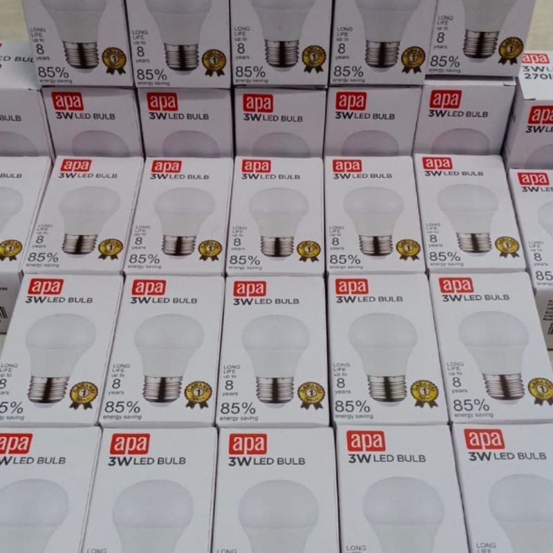 Apa Bohlam Lampu LED 3 watt / 5 Watt / 7 watt Produk Ace hardware