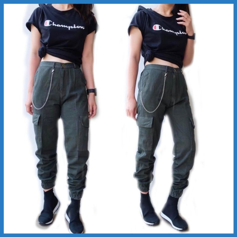 Celana Levis NEW Celana Jeans Wanita Model Jogger Cargo Sasikirana