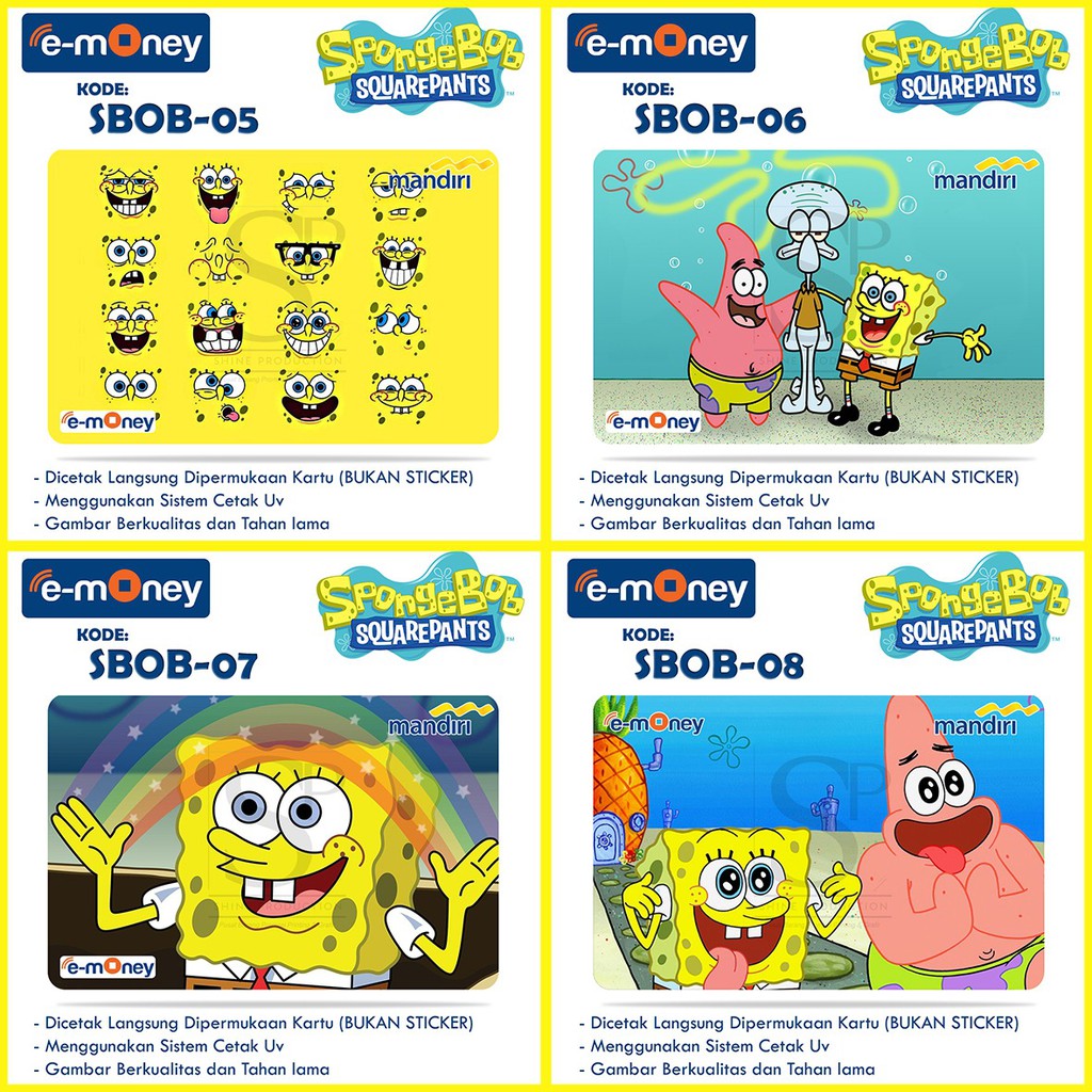 Emoney Gambar SpongeBob