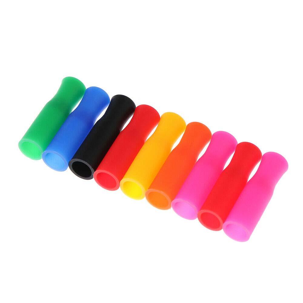 Nickolas1 Straw Tip Silicone No Rattle Cegah Melepuh Cocok Untuk Sedotan Stainless Steel Lebar 6mm Straw Cover Aksesoris Pesta