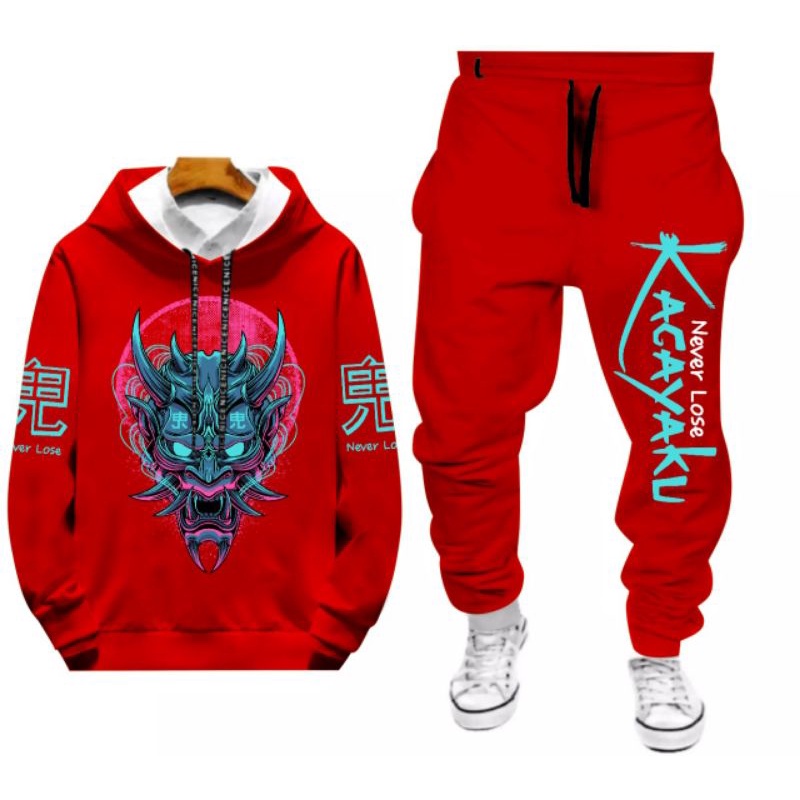 STELAN PRIA HOODIE + JOGGER SETELAN COWOK PREMIUM KAGAYAKU SATU STEL