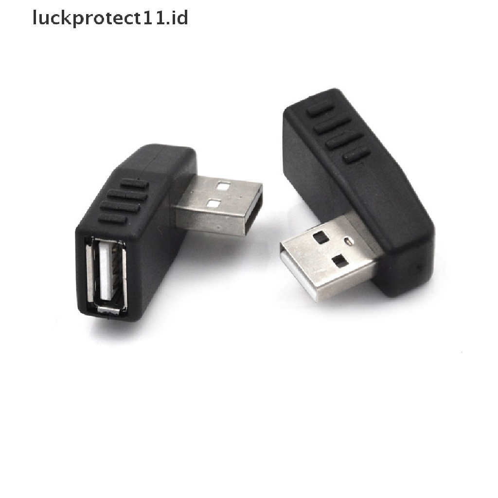 Adapter Konektor Extension USB 2.0 Male Ke Female Bentuk L