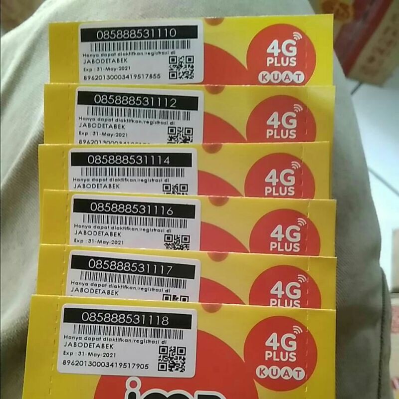 No Cantik IM3 Double Triple,  085-888-53-1110, 1112, 1114, 1116, 1117, 1118