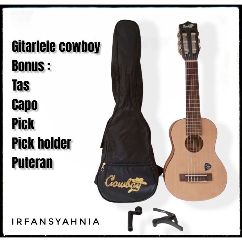 gitar cowboy dan shelby akustik gitarlele senar 6 ORIGINAL COWBOY