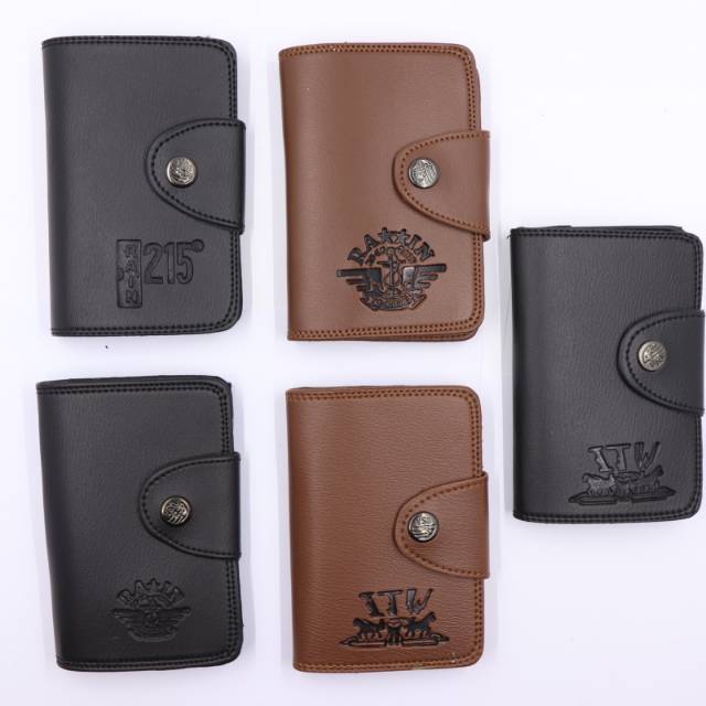 DOMPET KULIT PRIA 3/4 MODEL KANCING Ukuran Tanggung