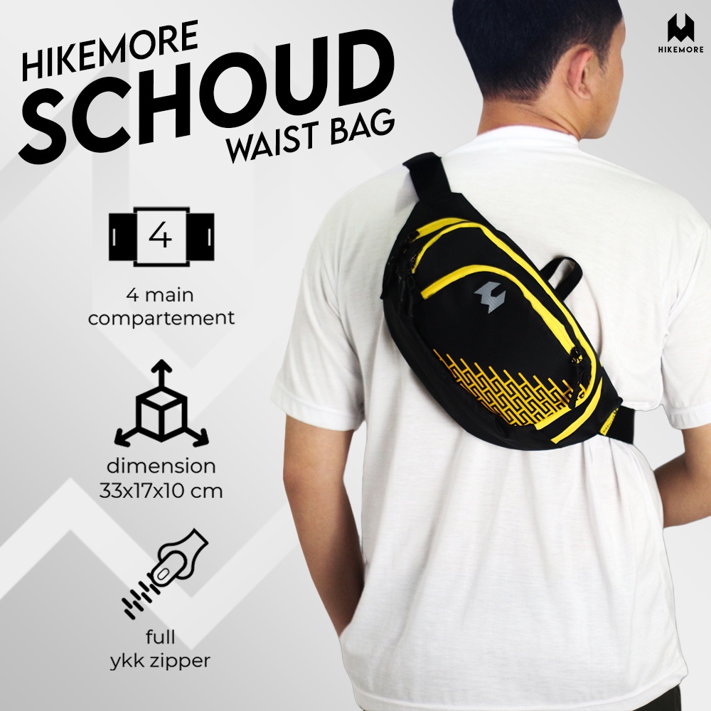 Hikemore Schoud Tas Selempang Pinggang Waist Bag Outdoor Original