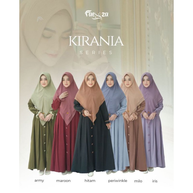 FAEYZA by KIRANIA SERIES#Gamis Ready#Gamis set Khimar Pashmina#Gamis mom