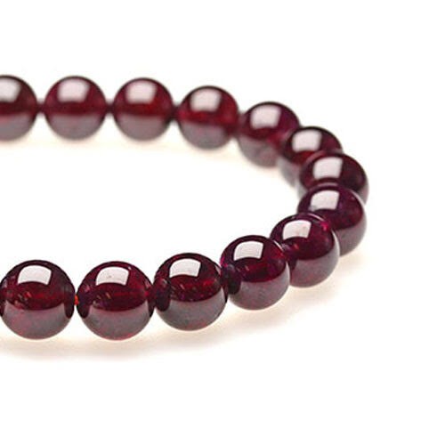 [Bayar di Tempat] Gelang Pria Wanita Batu Garnet Grade AAA