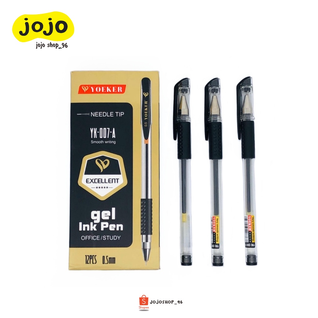 

Ballpoin | Pena | Pulpen YOEKER Needle Tip YK-007-A Smooth Writing (12pcs)
