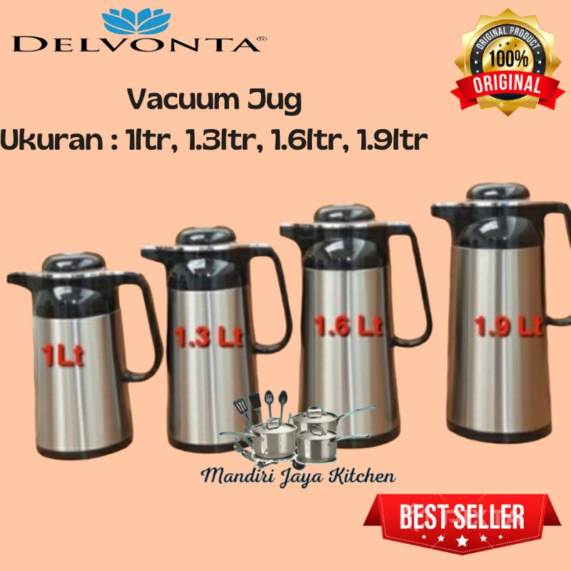 Vacuum Jug Delvonta/Termos Air Panas 1000ml sd 1900ml