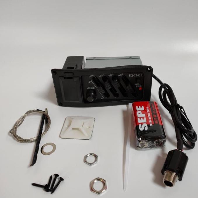 preamp Equalizer 7545 R/spul pickup gitar akustik BERKAH