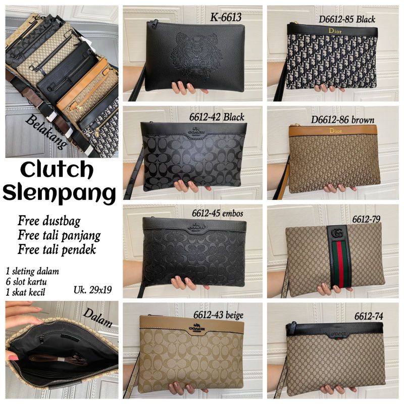 clutch multifungsi premium / clutch import wanita pria free box