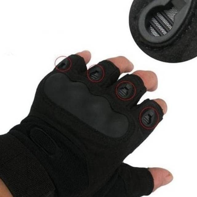 BEST SELLER Sarung Tangan Sepeda Motor Military Tactical Half Glove