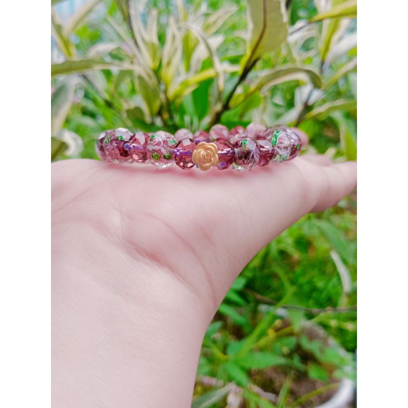 gelang emas hk mawar mini