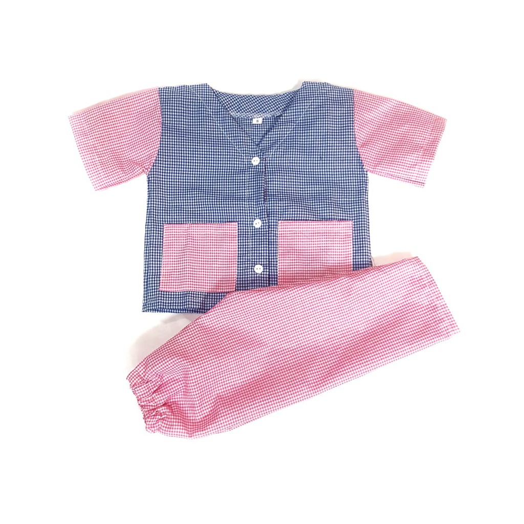 Piyama Anak 1-7 tahun Motif Kotak / Arshila_fashion