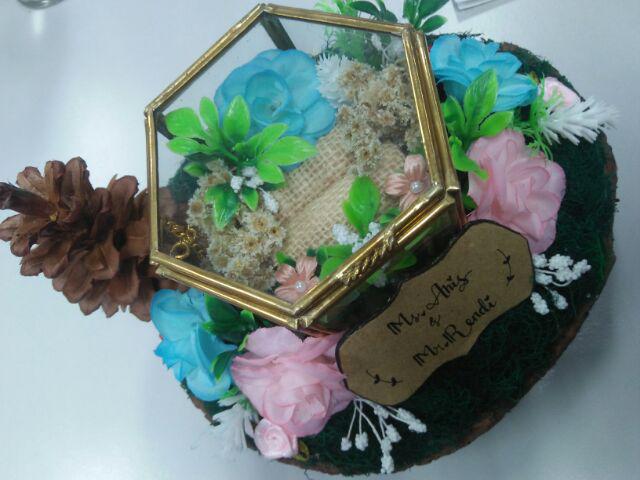 Tempat Cincin Rustic Model O Untuk Seserahan Pernikahan, Lamaran Atau Tunangan