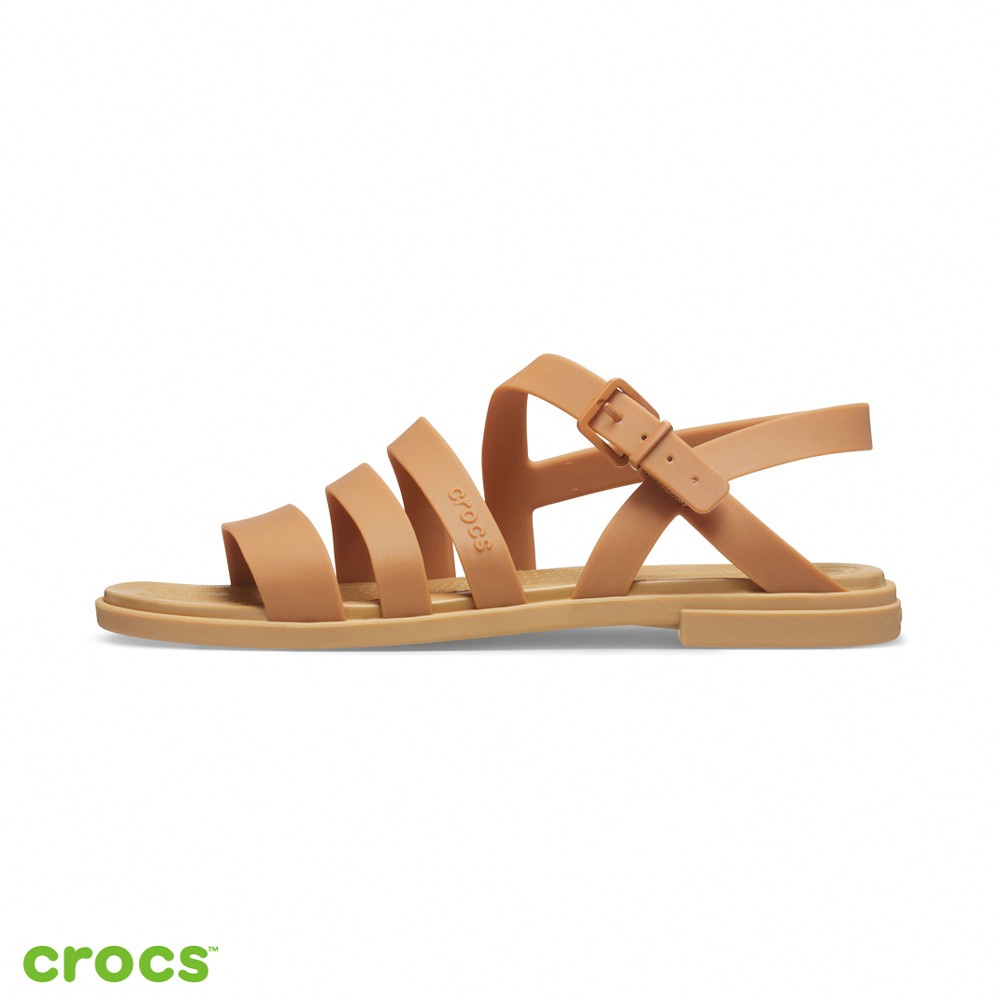 Crocs Wanita Tulum Tali / Flat Sandal Wanita / Fashion Korea / Sandal Crocs Wanita / Fashion Wanita - Brown -206107-277