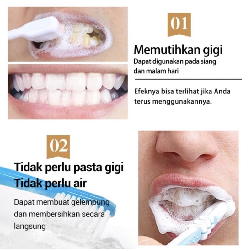 55 Gram [BPOM] BREYLEE Teeth Whitening Powder odol Pemutih Gigi Dan Bubuk Penghilang Plak Karang Gigi Pen Pembersih Karang Gigi Memutihkan Gigi Perawatan Diri Remover removes Plaque Stains Oral Hygiene Bleaching Dental Tool Tooth Original Asli | 30gr