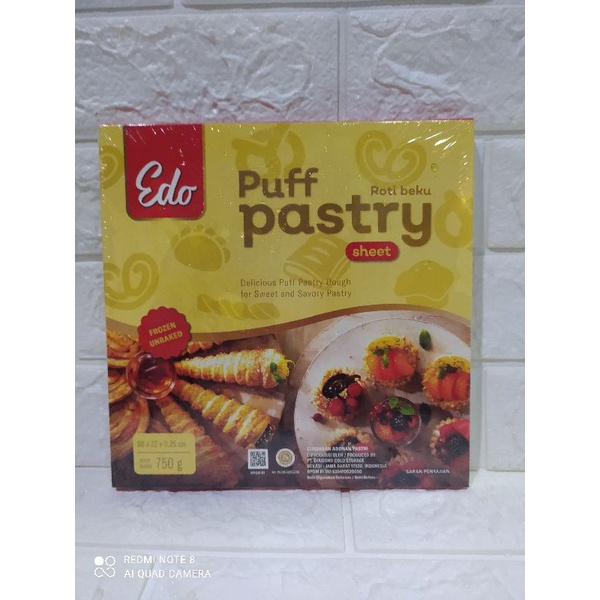 

Edo Puff Pastry Sheet Kulit Pastry Zuppa Frozen Siap Pakai 750Gr