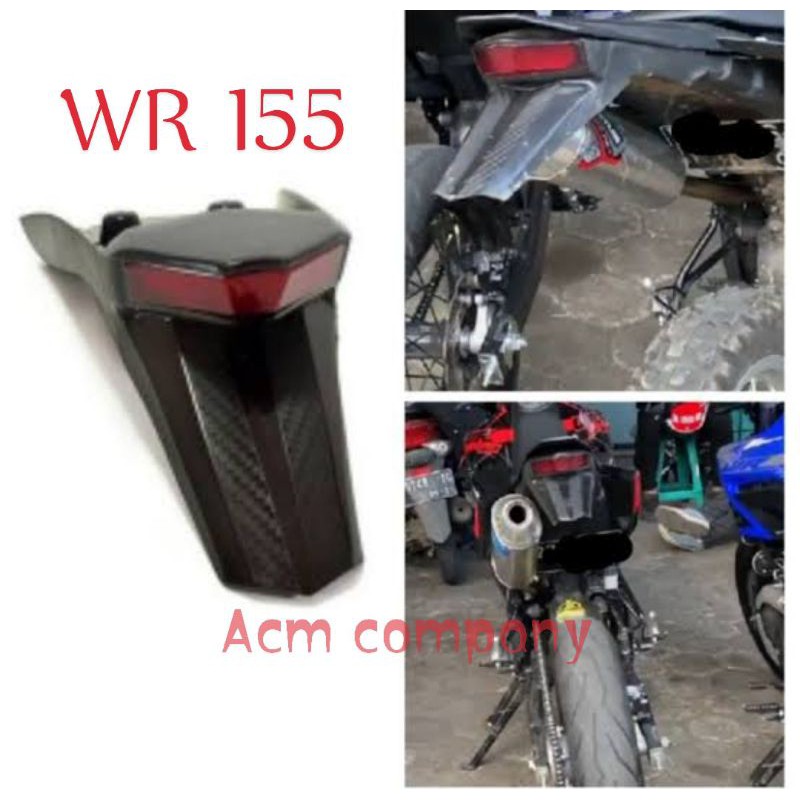Slebor spakbor  belakang Yamaha Wr 155  Plus stoplamp 3in1 Led / Stop spakbor belakang Wr 155