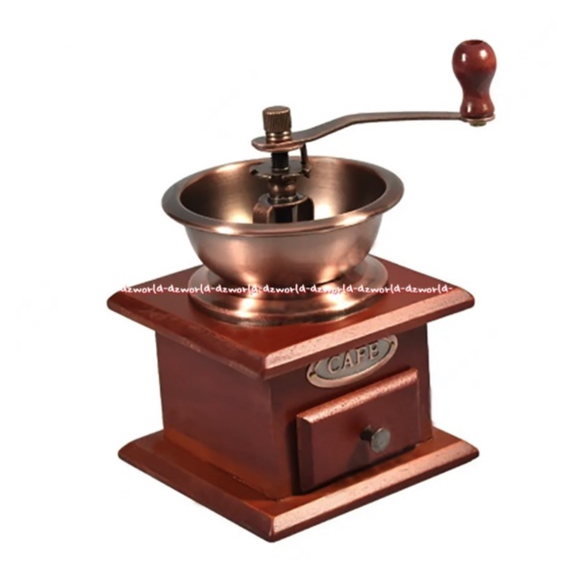 Krishome Coffee Grinder Penggiling Biji Kopi Manual Model Klasik Bisa Gilingan Kasar Halus Bahan Kayu Model Di Putar Kris Home Classic