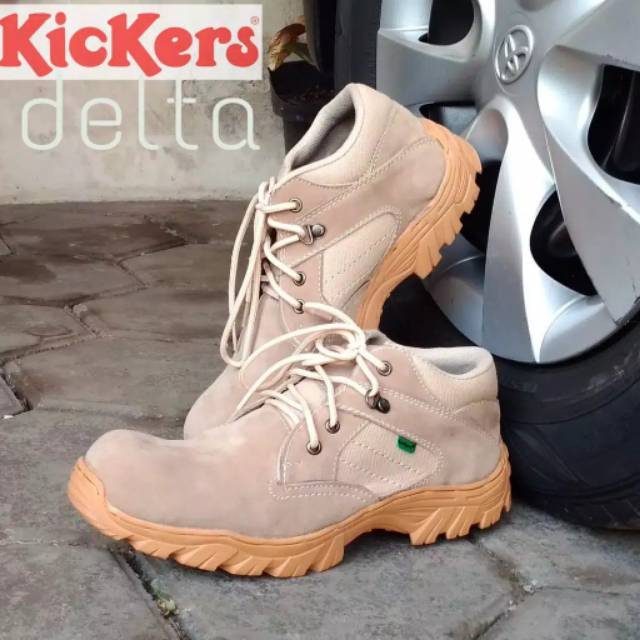 Sepatu Boots Palladium Oxford Casual Pria Gaya Militer Ankle Bahan Kulit Lembut untuk Pria