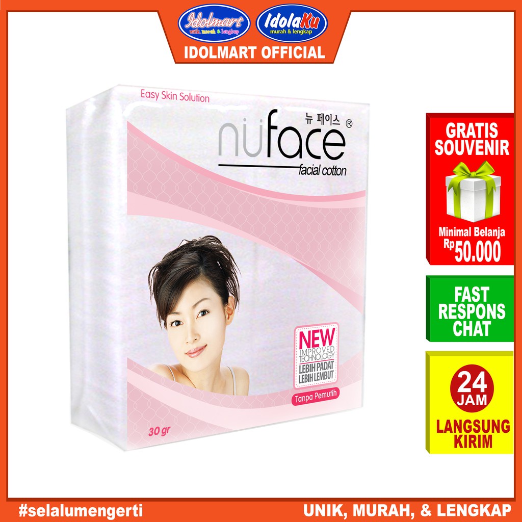 IDOLAKU Kapas Nuface Facial 30 gram