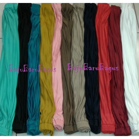 Dijual celana wanita joger pants plisket jersey import Murah