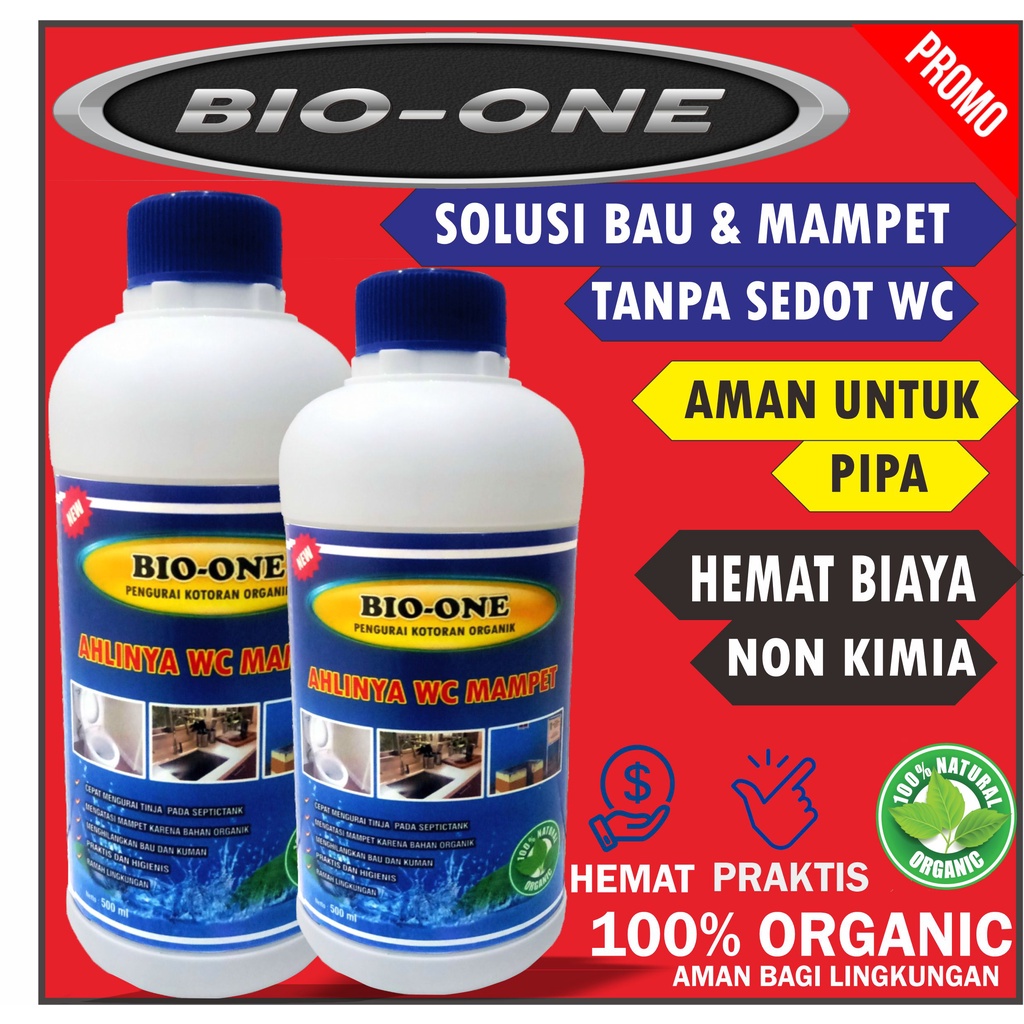 BIO ONE penguras wc obat septic tank anti sumbat mampet kuras kamar mandi
