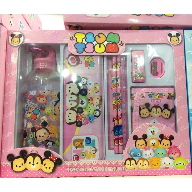 

Stationery set / alat tulis set katakter fancy Anak sekolah Tsum Tsum Lengkap cewek cowok